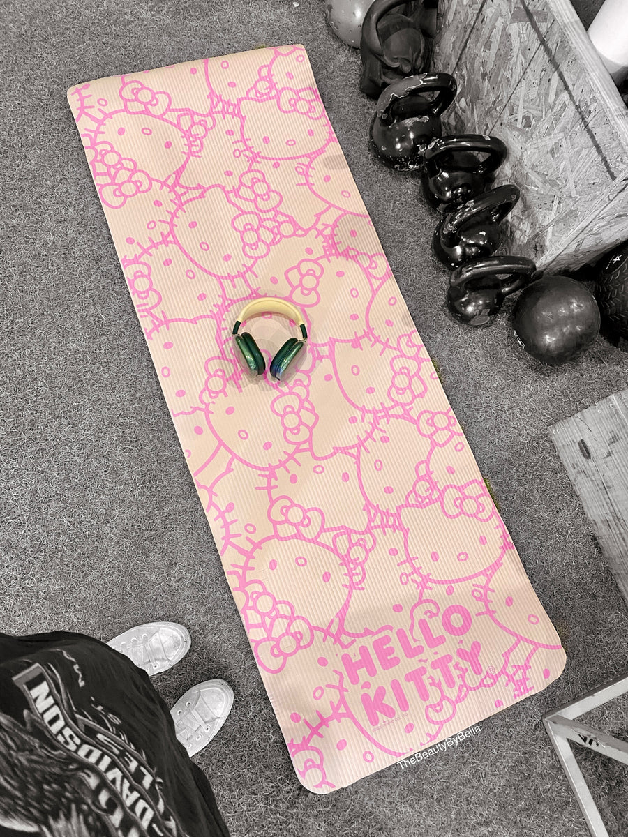 Hello Kitty pink exercise yoga mat – TheBeautyByBella