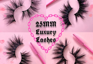 Shop NEW Luxury 25mm Lashes!