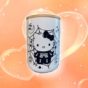 Hello Kitty White Halloween canister / cookie jar 2023